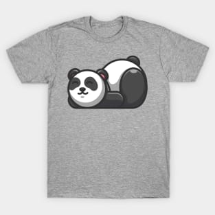 Cute lazy panda cartoon T-Shirt